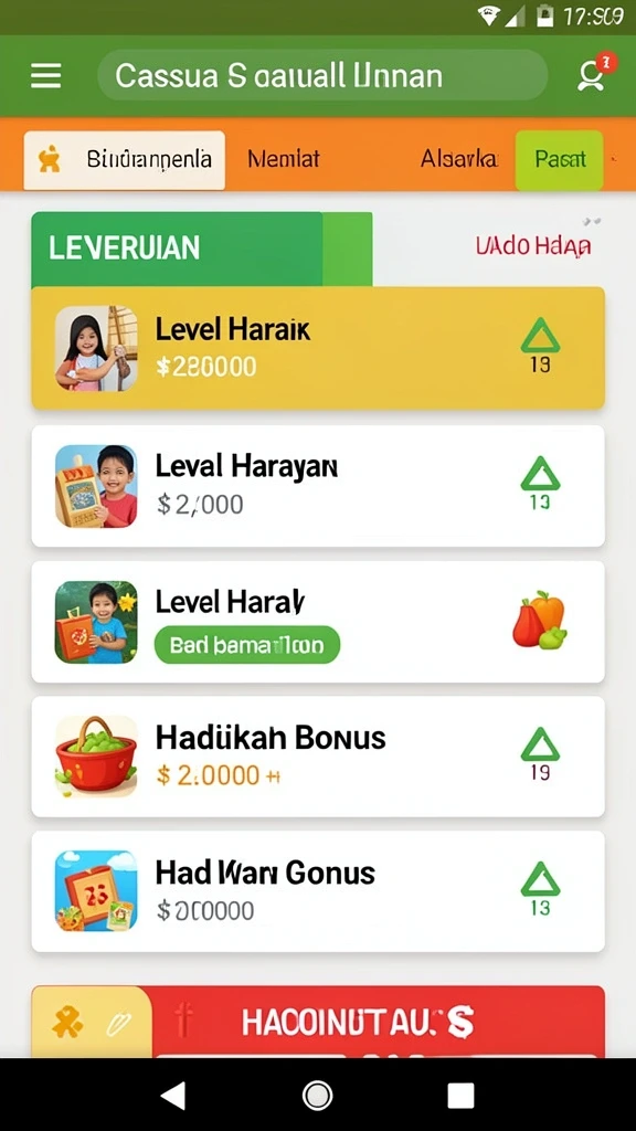 Sistem reward yang menggiurkan bagi pemain.