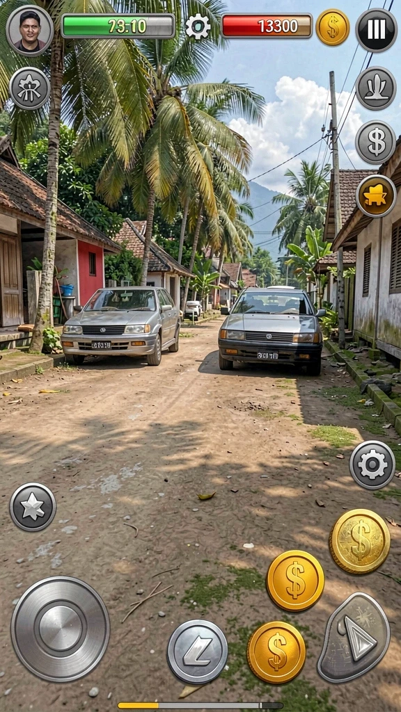 Screenshot memperlihatkan karakter utama dalam aksi.