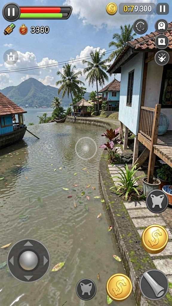 Tangkapan layar menampilkan berbagai senjata yang dapat dipilih.