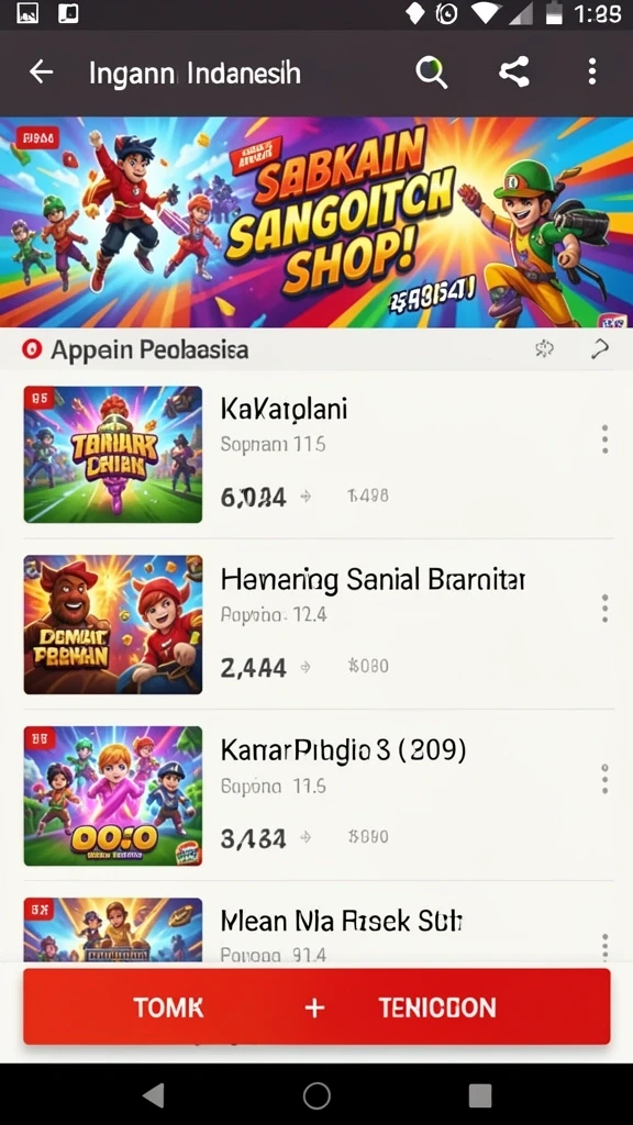 Gameplay yang seru dengan banyak tantangan.