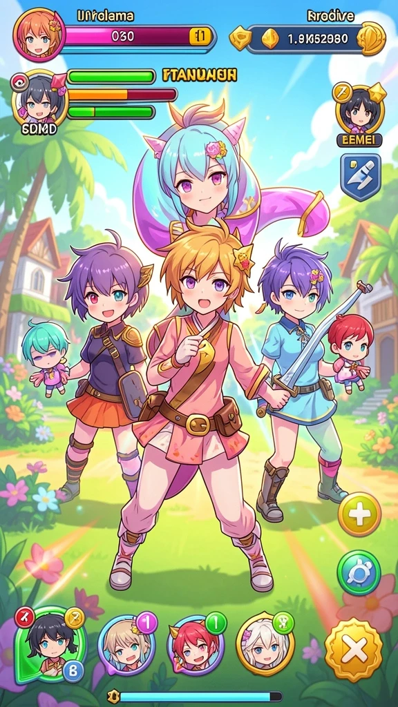 Screenshot menunjukkan tampilan menu utama yang menarik.