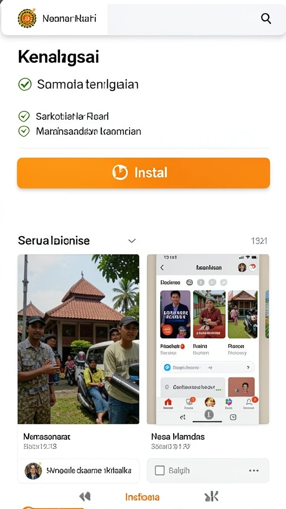 Tampilan menarik dari antarmuka permainan.