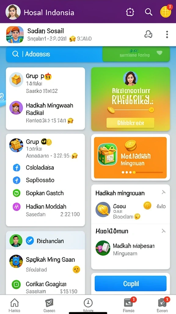 Antarmuka pengguna yang sederhana dan menarik.