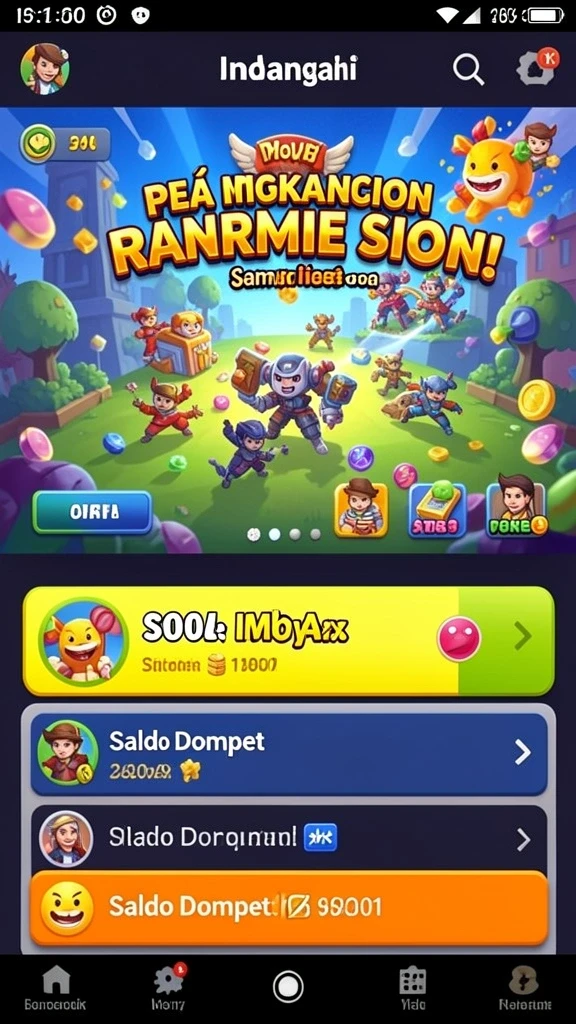 Tangkapan layar menampilkan pemandangan menakjubkan dari dunia H03.
