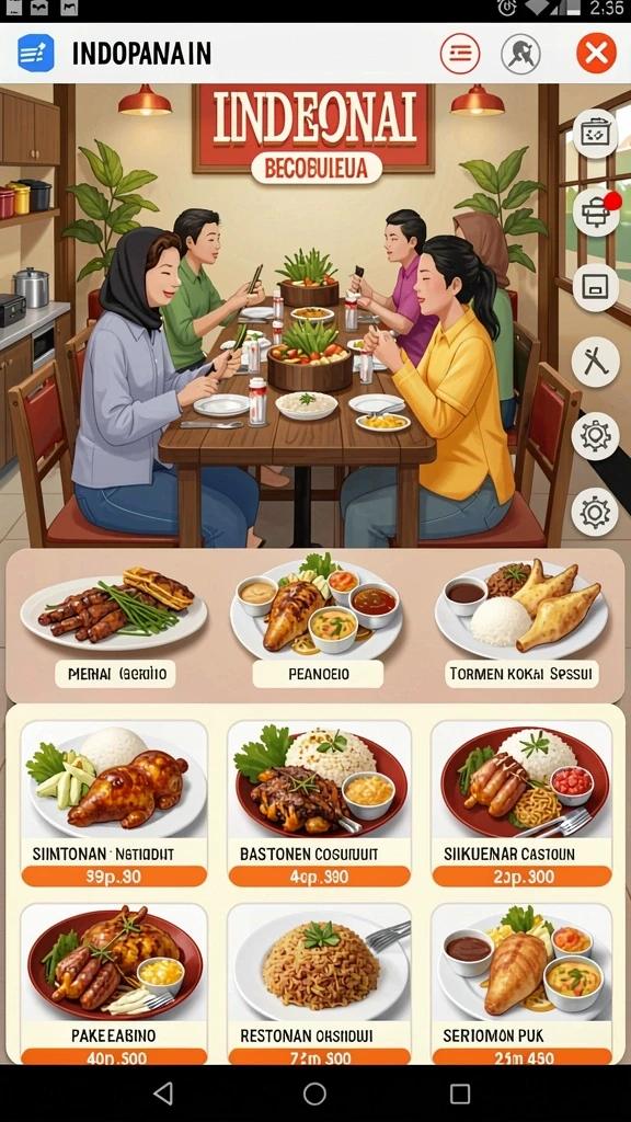 Tampilan antarmuka yang menarik dan user-friendly.