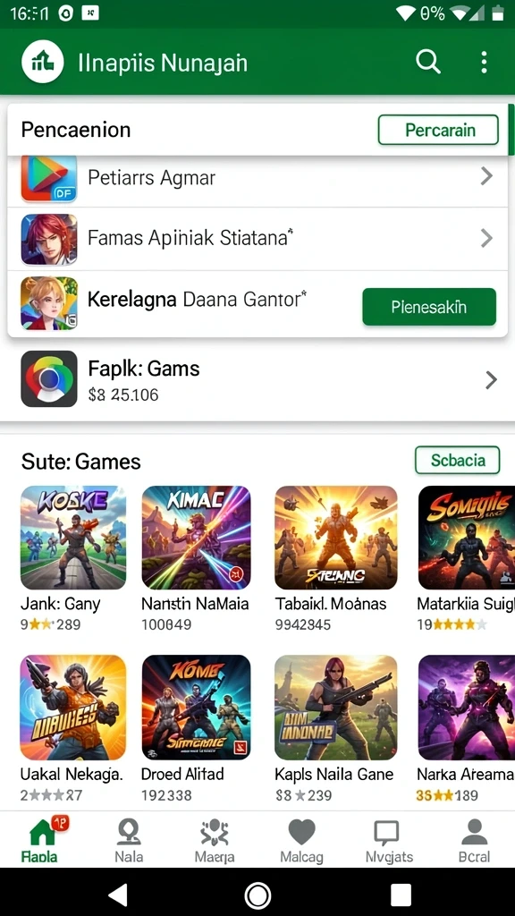 Tampilan grafik yang menawan dan penuh warna.
