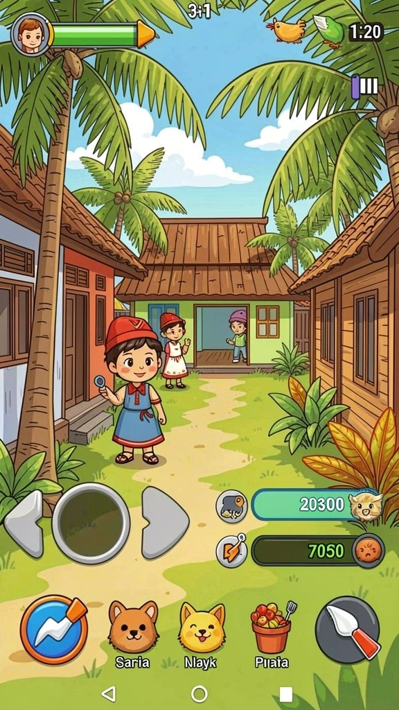 In-game screenshot saat menyelesaikan tantangan yang seru.