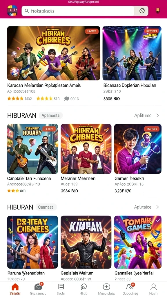 Desain karakter yang lucu dan menarik perhatian.
