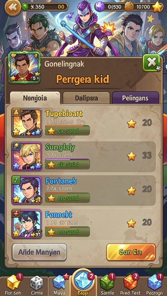 Screenshot saat pemain berkompetisi dalam mode multiplayer.