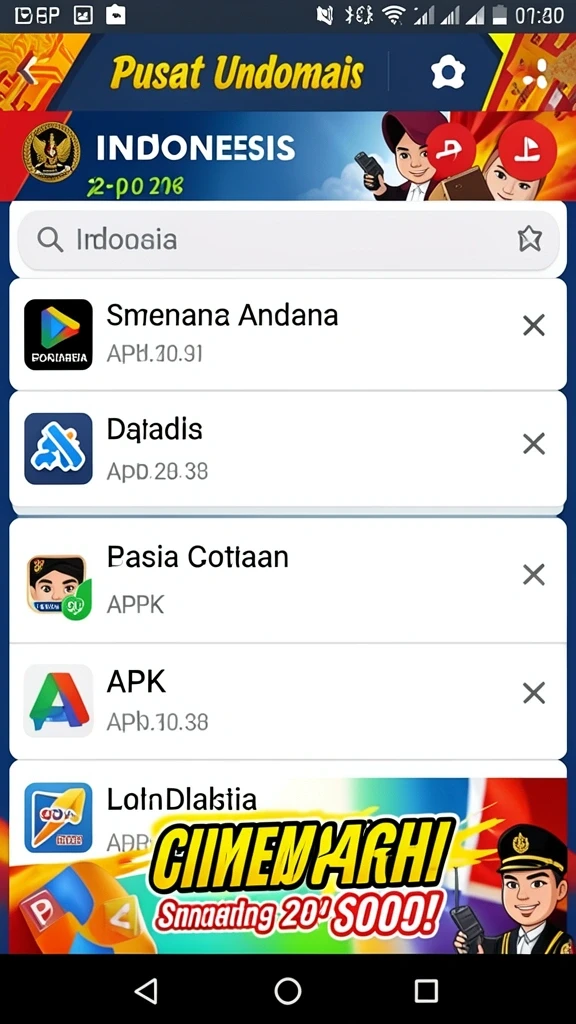 Tampilan antarmuka yang user-friendly.