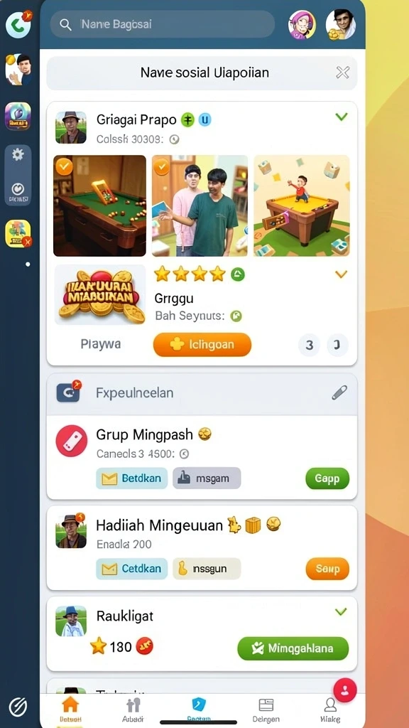 Sosialisasi antar pemain yang menyenangkan.