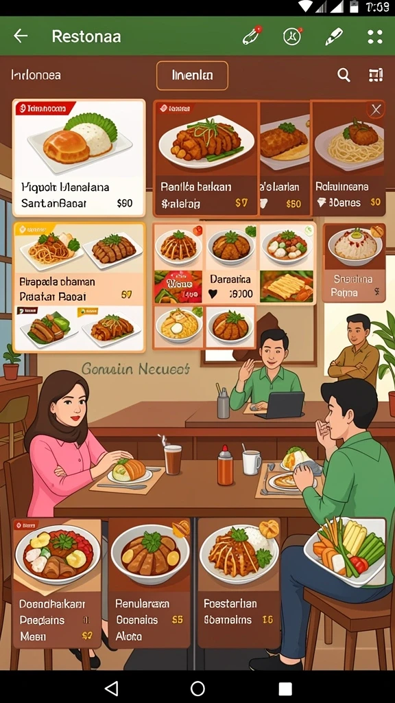 Halaman undian dengan hasil yang menarik.