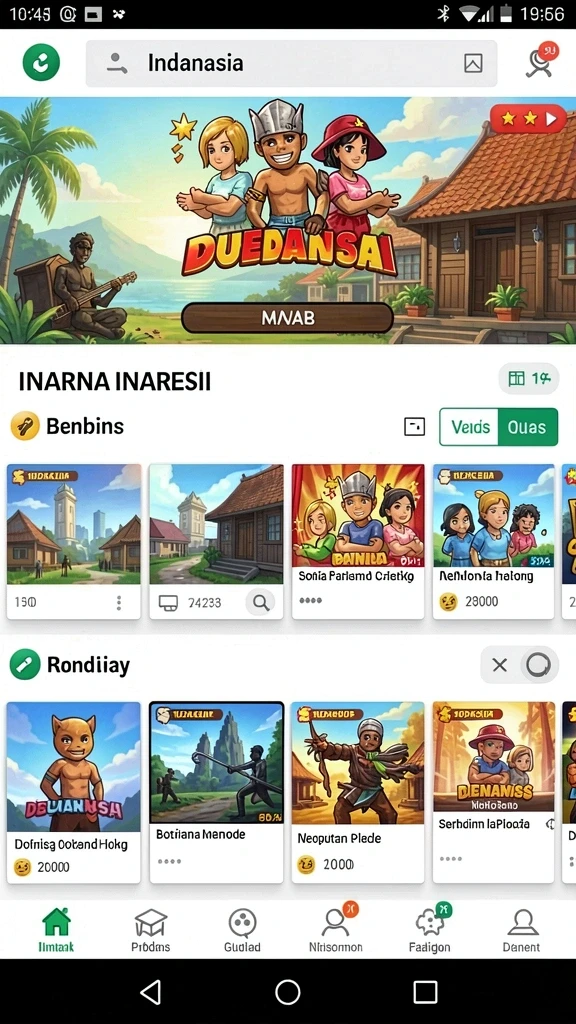 Tampilan grafik yang menakjubkan di NAGA2000.