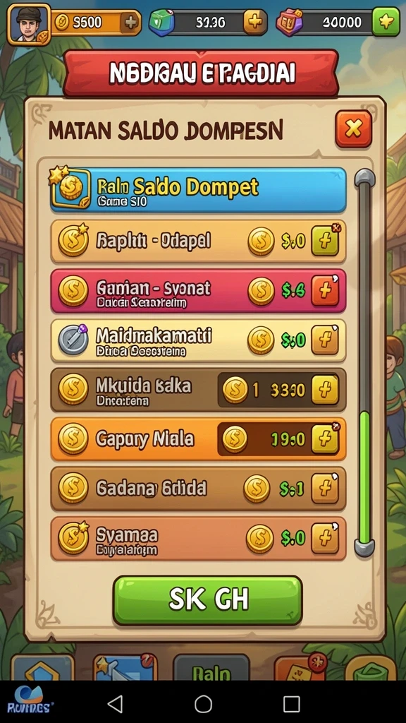 Gambaran permainan slot yang bervariasi dan menyenangkan.
