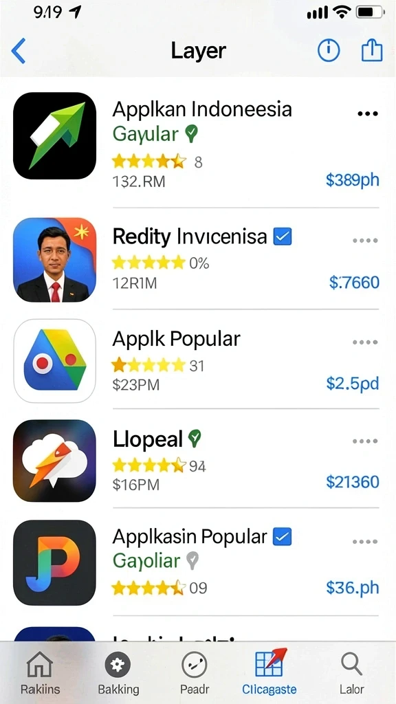 Tampilan antarmuka yang user-friendly dan mudah dipahami.
