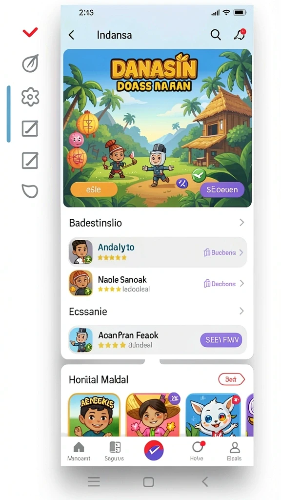 Gameplay yang seru dan penuh tantangan di setiap level.