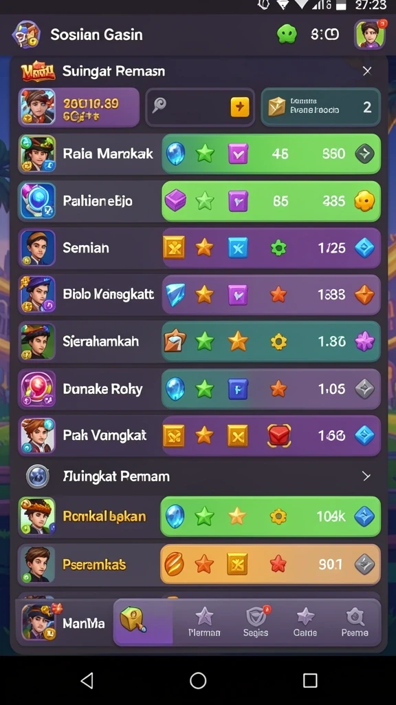 Mode permainan yang bervariasi dan menarik.