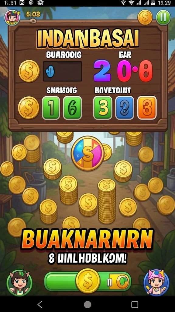 Tampilan level yang menantang dan menarik.